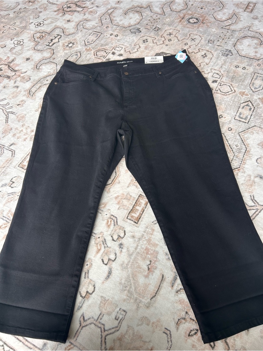 Style & Co. Black Wide Leg Jeans